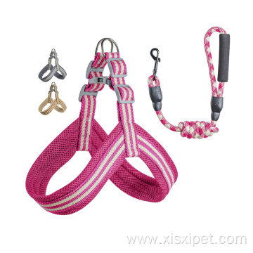 Harness And Leash Set Designer Nylon Mesh Harnesses